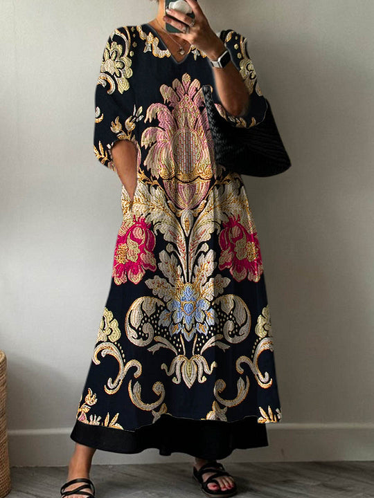 Elegant Print Dress