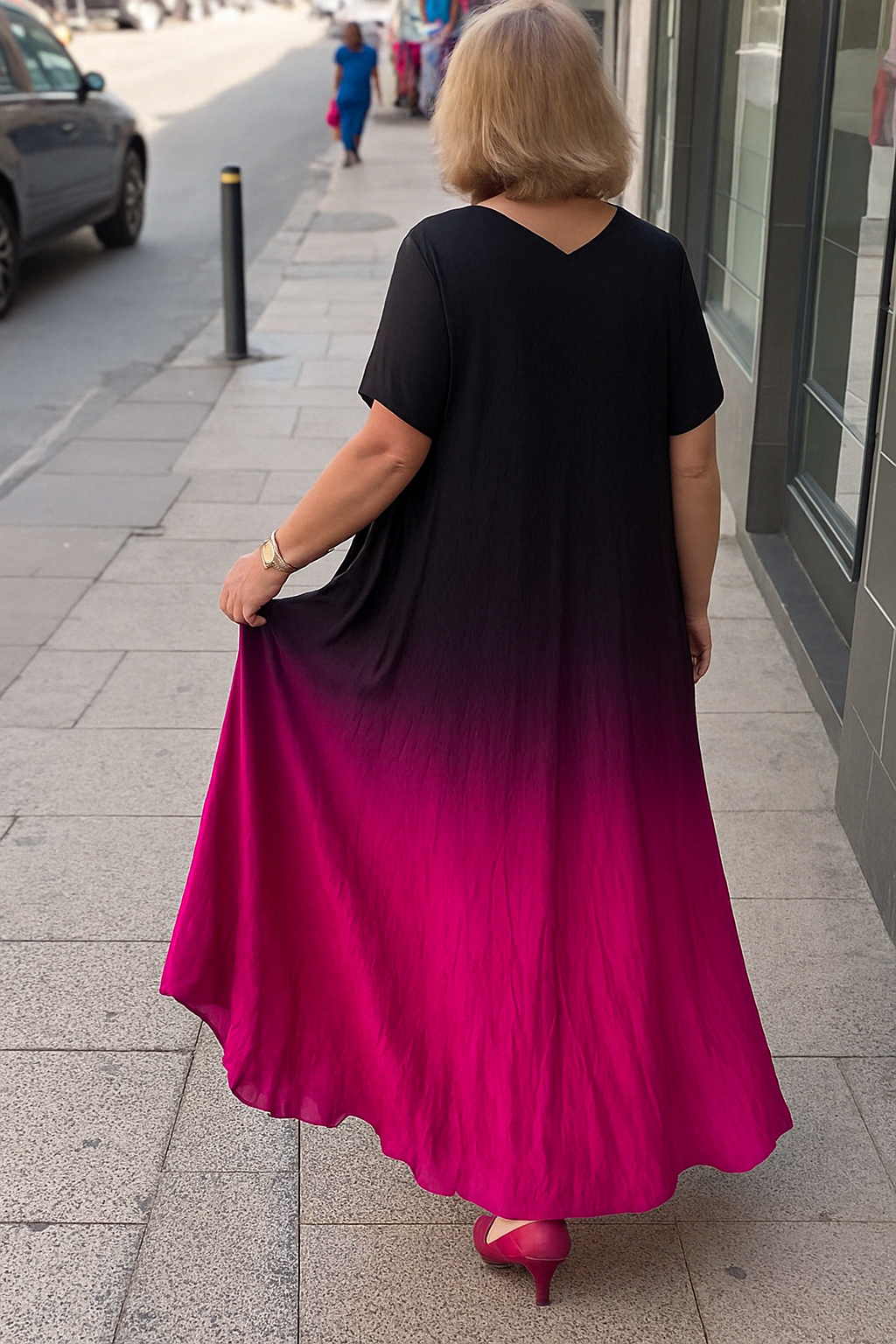 Elara - Tummy-Friendly Stylish Tummy Covering Dress