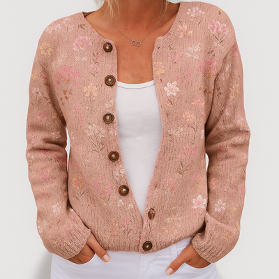 Alina | Women’s Floral Knit Cardigan | Versatile Fit