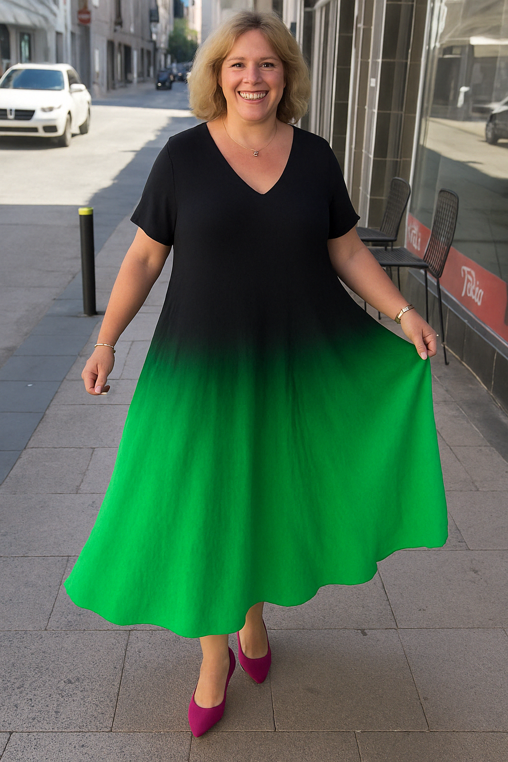 Elara - Tummy-Friendly Stylish Tummy Covering Dress