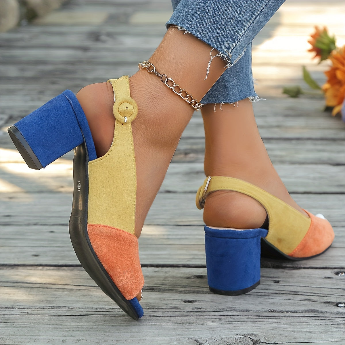 Zuri™ Colourblock Slingback Heels