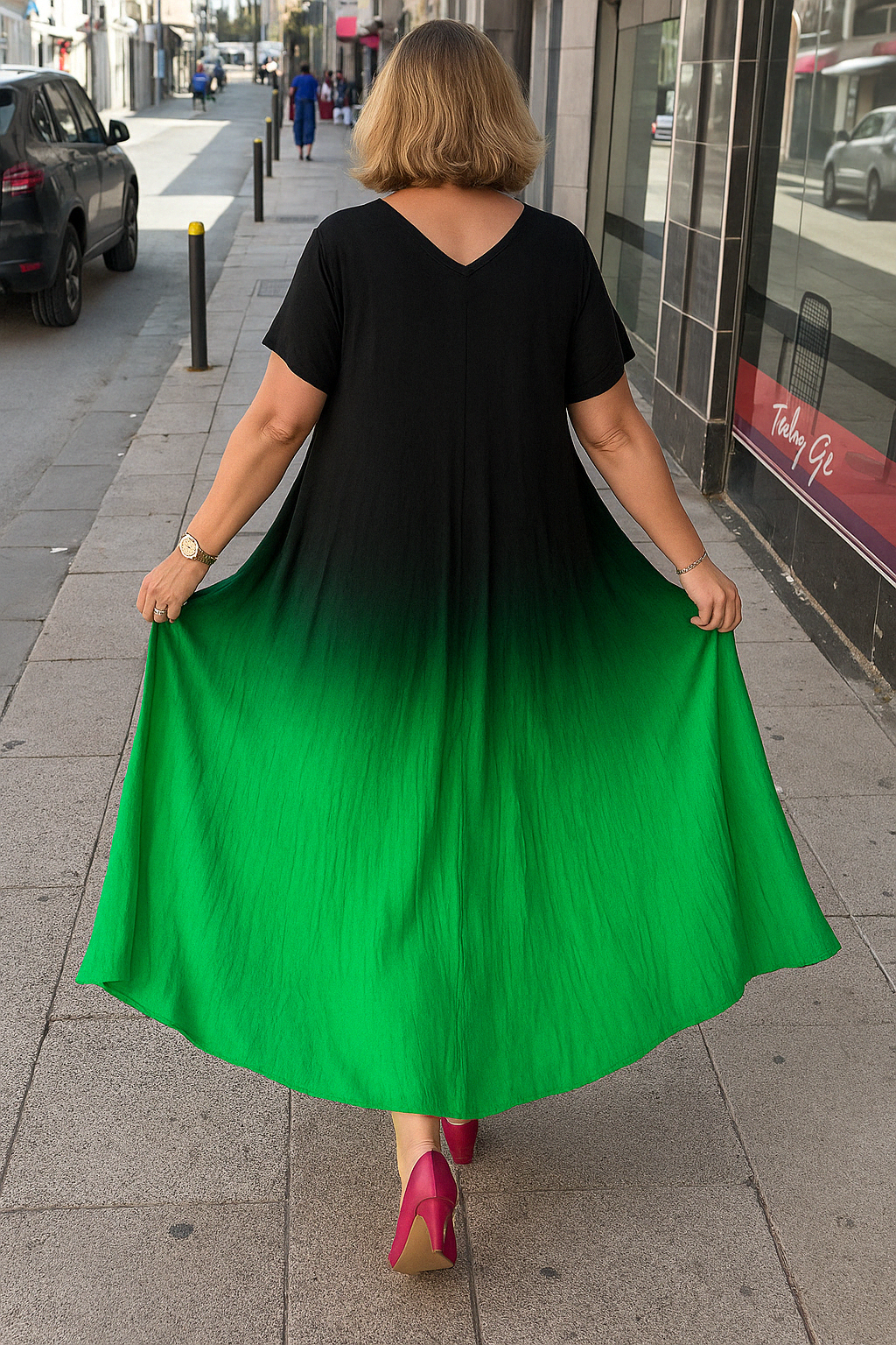 Elara - Tummy-Friendly Stylish Tummy Covering Dress