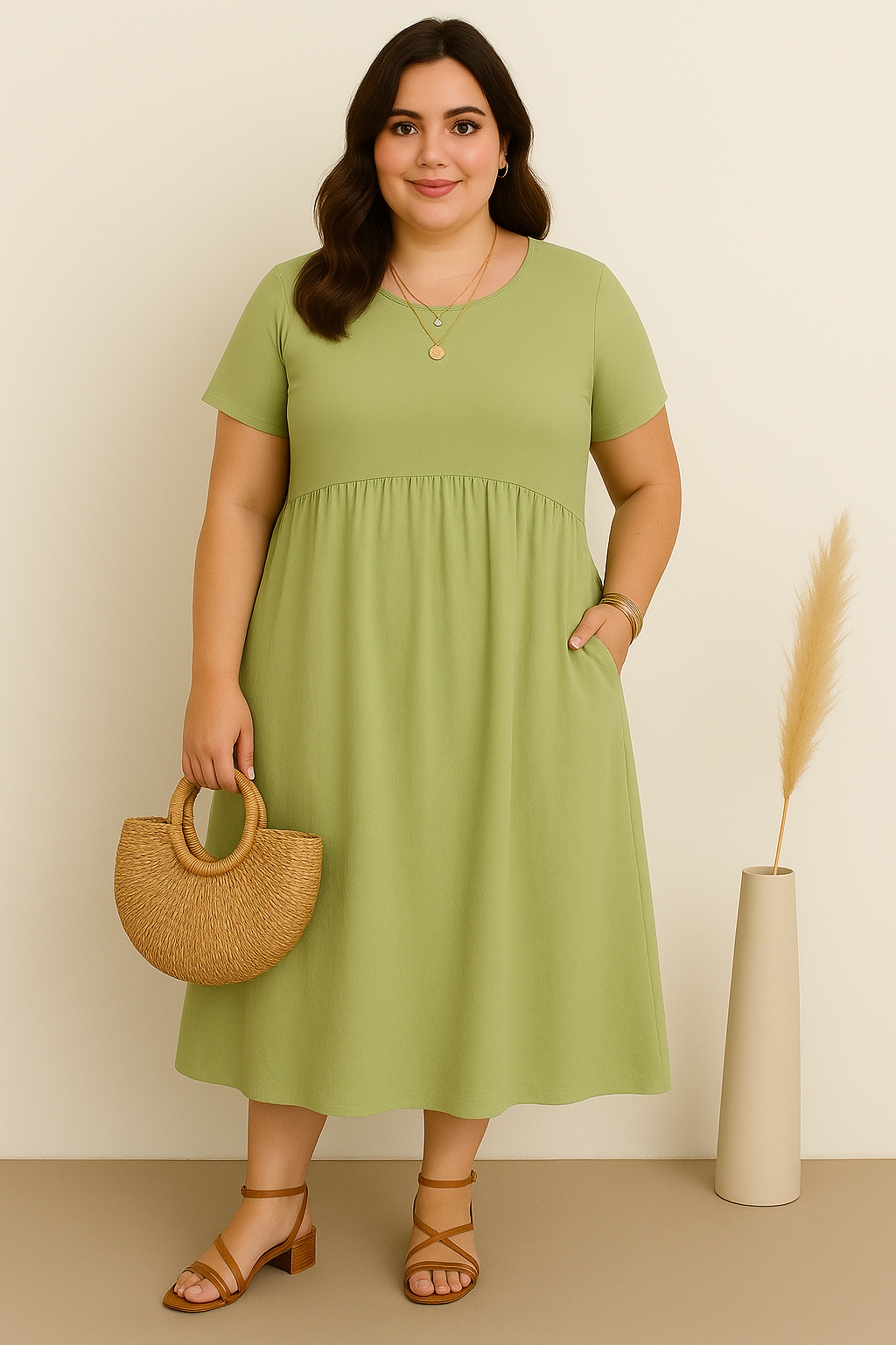 Alina | Casual Tummy Covering Dress