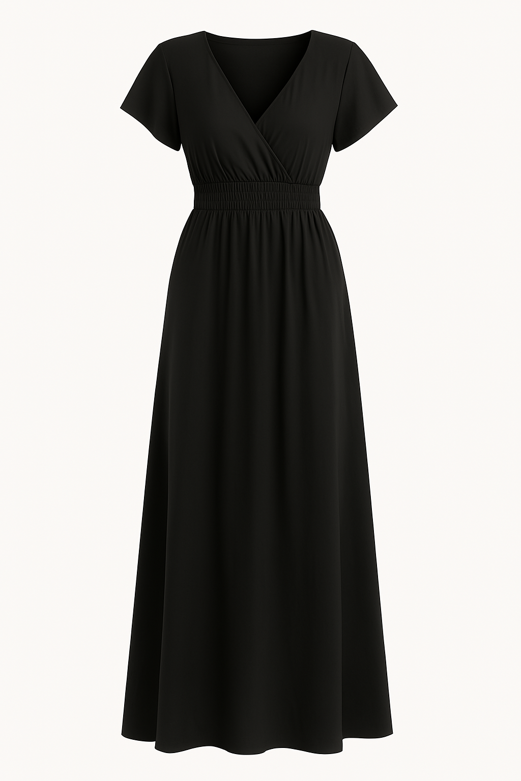 Selena - Tummy-Friendly V-Neck Midi Dress