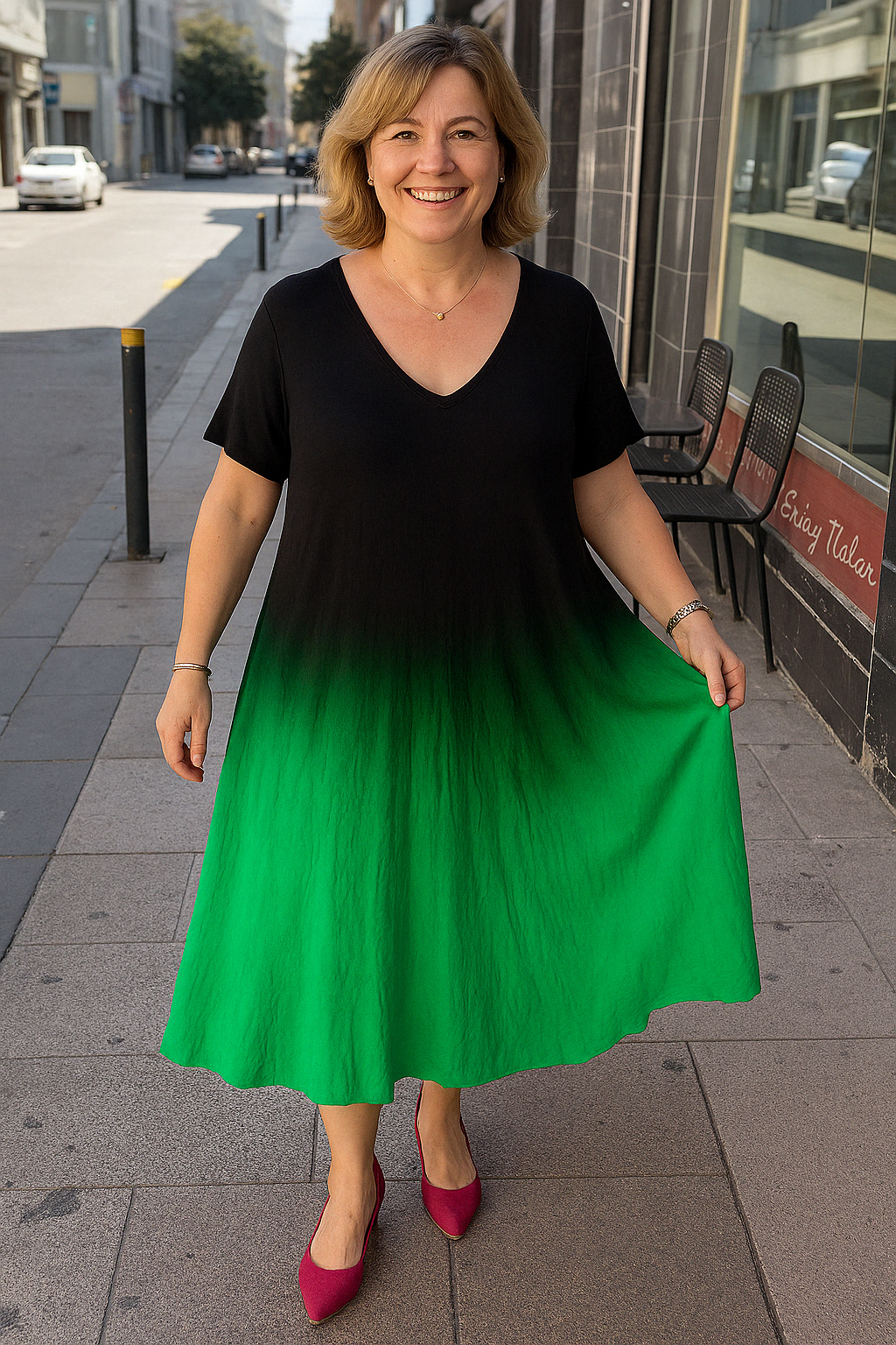 Elara - Tummy-Friendly Stylish Tummy Covering Dress