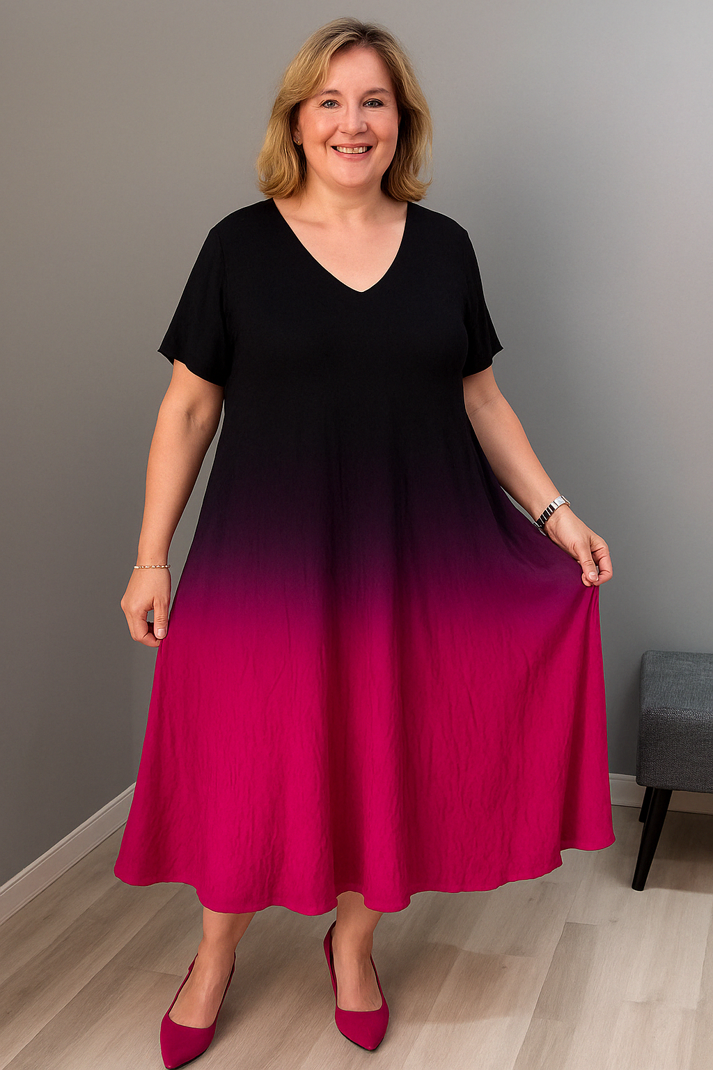Elara - Tummy-Friendly Stylish Tummy Covering Dress