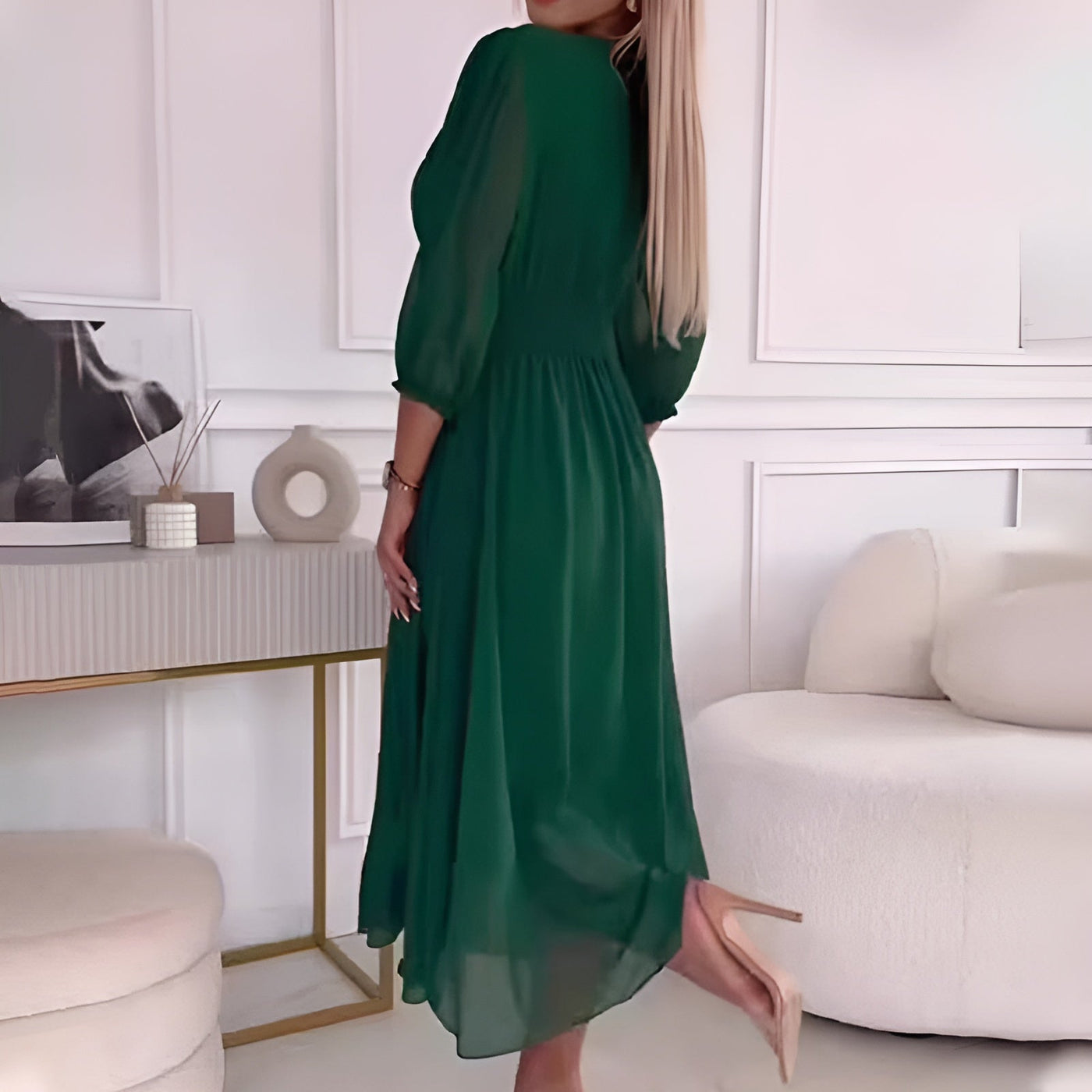 CLARA | EFFORTLESS WRAP MIDI DRESS