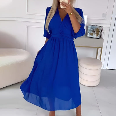 CLARA | EFFORTLESS WRAP MIDI DRESS